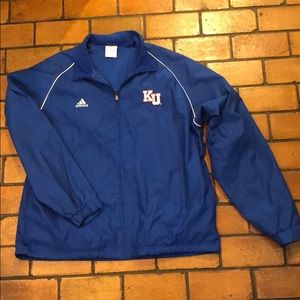 University of Kansas Zip Up WindBreaker NWOT